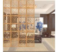 Hanging Room Divider，，White Hanging Divider Panel Set - 15pcs 5mm Thick Room Partition Screens for Living Room, Bedroom, Office Decor - Versatile Hanging Room Dividers (Wood Color Option Ava
