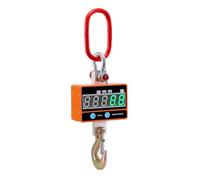 Hanging Scale, 1000-2000KG 2T Orange Digital Industrial Heavy Duty Crane Scale, Remote Control W/Accurate Reloading Spring Sensor for Garage Farm,Orange-1000kg