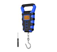 Hanging Scale, Digital Fishing Scale,Postal Hanging Hook,110lb/50kg Luggage W/Measuring Tape(Blu)