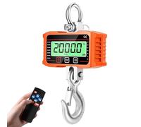 Hanging Scales 2000 kg 4400 lbs, Digital Hanging Scales Electronic Crane Scales Pull Scales with LCD Display, Industrial Hanging Scales with Precise Sensor (without Battery)