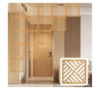 Hanging Screen Carved And Hollow, Room Divider Panels Wood-Plastic 5mm Thick Natural Multiple Sizes(Natural-a,1Pc)