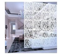 Hanging Screen Carved And Hollow, Wood-Plastic Hanging Room Divider Panels White 1-100 Pieces(24Pcs)