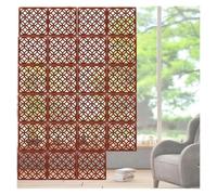 Hanging Screen Carved And Hollow, Wood Plastic Hanging Room Divider Screen Panels Natural 29x29cm/39x39cm(29x29cm,16Pcs)