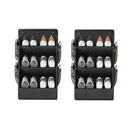 Hanging Shoe Storage Organizer for Motorhome, RV Door Organizer with 3 Compartments,Camper Van Accessories For Motorhome Shoes Storage,Motorhome Essentials,caravan storage solutions (2, 3 tier black)