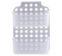 Hanging Shower Basket 10x4x14 Inch Draining Ventilated Sturdy PP Hanging Shower Organizer with Hole for Bathroom Office Dorm