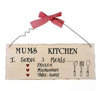 Hanging Sign | "Mum's Kitchen" | H:10cm W:25cm D:0.7cm | pack of 12