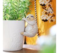 Hanging Sloth Plant Pot Hanger, Ceramic Sloth Animal Decoration Houseplant Accessory, Ceramic Sloth Pot Hanger, Cute Sloth Ornament for Plant Pots, Sloth Figurine, Plant Animal, Gardeners Gift