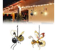 Hanging Solar Bee Light, 2pcs Solar Lanterns for Outside, 2025 New Waterproof LED Bugs Lantern Decoration for Patio Yard Pathway Backyard Balcony Porch