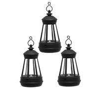 Hanging Solar Lantern 3 Pack, IP65 Waterproof Auto Light Sensing LED Outdoor Garden Lights, Large Bulb Design Hanging Solar Lantern, Light, IP65 Waterproof, Auto Sensing