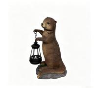Hanging Solar Otter Light for Patio Yard Decor | Solar powered LED, auto on sensor, lighting, charming otter design, garden decor