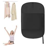 Hanging Space Saver Closet Compressor, Clothes Storage Compression Board Wardrobe Clothes Board Cloakroom Hanging Coat and Jacket Pressure Board Space Saving (Black)