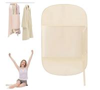Hanging Space Saver Closet Compressor, Clothes Storage Compression Board Wardrobe Clothes Board Cloakroom Hanging Coat and Jacket Pressure Board Space Saving (Apricot)