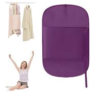 Hanging Space Saver Closet Compressor, Clothes Storage Compression Board Wardrobe Clothes Board Cloakroom Hanging Coat and Jacket Pressure Board Space Saving (Purple)