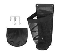 Hanging Sports Equipment Storage Bag, 13.8x12.2x2 Inch Door Back Organizer with Mesh Pockets for Basketball Football Toy Storage