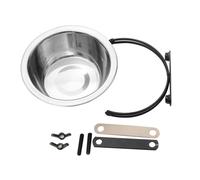 Hanging Stainless Steel Pet Bowl for Dogs Cats Indoor Cage Feeding | Easy Cleaning, Safe Food and Water Holder, Convenient Suspended Design, Suitable for Kennel or Animal Enclosure