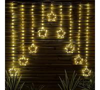 Hanging Star Curtain Light, Warm White - 1.2m