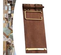 Hanging Sticky Note Board, Vintage Wall Mounted Clipboard Notepad Holder with Roll Paper Dispenser, Refillable Tear-Off Writing Memo Pad for Café, Restaurant, Home and Office(Board Clip)