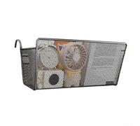 Hanging Storage Basket for Dormitory and Bunk Bed Use, Metal Organizer with Space Saving Design, Keeps Bedside Essentials Within Reach (A)