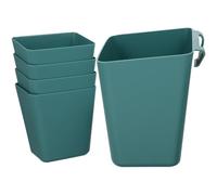 Hanging Storage Baskets PP Reusable Reusable Reusable Reusable Plastic Green 5pcs Multi functional Wall mounted Organizers with Good Load bearing Capacity to