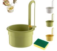 Hanging Strainer Basket, 2025 Self-Cleaning Kitchen Sink Food Waste Catcher Faucet Hanging, Press Automatic Faucet Hanging Strainer Plastic Easy Installation and Removal (Green)
