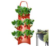 Hanging Strawberry Grow Bags,4/10 Holes Wall Strawberry Planter for Outdoor Garden,Vertical Potato Grow Bags,Tomato Planting Fabric Pouch for Roses, Carrots, Potatoes, Strawberries