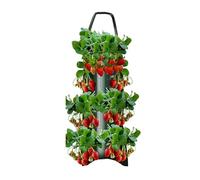 Hanging Strawberry Grow Bags | Strawberry P-lanters Outdoor | Hanging Strawberries Vertical Planter with 8 Holes for Planting | Practical Potato & Tomato Grow Pot for Balcony & Garden