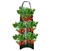 Hanging Strawberry Planter, 6 Holes Strawberry Grow Bags, Fabric Potato Tomato Planter Grow Bag, Breathable Multifunction Vegetable Flower Planteres Outdoor, for Garden Accessories