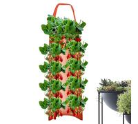 Hanging Strawberry Planter - Upside Down Tomato Planteres - Portable Hanging Grow Bags - Vertical Wall Planteres For Fence Outdoor - Breathable Root Pouch For Carrot Onion Tomato Potato Roses