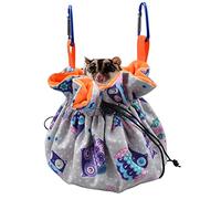 Hanging Sugar Glider Snuggle Sleeping Pouch with Drawstring Design for Pet Glider Small Animals Cage Sleep Bag