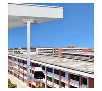 Hanging Surveillance Telescopic Bracket, Shortest 35 65 85 105 155cm CCTV Pole Adjustable 360°, Outdoor Solar Panels/Camera Mounting Bracket Pole(B,Shortest 155cm/61 in)