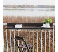 Hanging table, balcony folding table, leisure hanging bar counter, wall-mounted side table, folding railing desk, household shelf (size: 60 * 37 cm)
