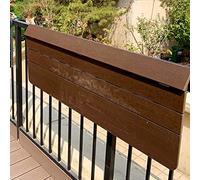 Hanging table, balcony railing hanging table, foldable lifting desk, height-adjustable folding shelf (size: 60 * 37 cm)