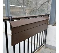 Hanging table, folding table with railing, rectangular small table made of solid wood, height-adjustable leisure hanging frame, balcony desk dining shelf (size: 80 x 37 cm)