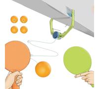 Hanging Table Tennis Trainer, Children's Table Tennis, Height Adjustable, Hanging Balls Training Sparring Device for Parents and Children, Improve Hand-Eye Coordination