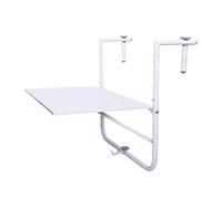Hanging table, wall-mounted railing table, folding wrought iron balcony table for leisure bar, hanging side tables for the dining table in the kitchen at home, adjustable desk