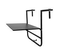 Hanging table, wall-mounted railing table, folding wrought iron balcony table for leisure bar, hanging side tables for the dining table in the kitchen at home, adjustable desk