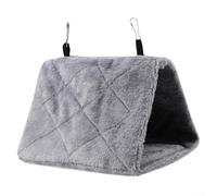 Hanging Tent A Safe and Soft Sanctuary For Your Beloved Pet Birds in Their Cage (Gray M)