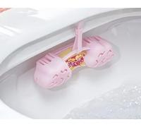 Hanging toilet cleaning ball, powerful deodorizing and descaling for long-lasting freshness, automatic cleaning with aromatherapy, suitable for home, hotel, dormitory, bathroom essentials (1, Pink)