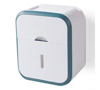 Hanging Toilet Paper Holder Practical and Sleek Layer Plastic Organizer for Your Bathroom Needs (green)