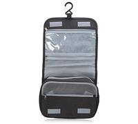 Hanging Toiletry Bag Large Capacity Grid Interlayer Classification Storage Cosmetic Bag with Hanging Hook