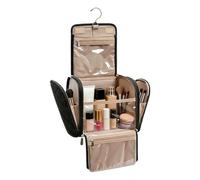 Hanging Toiletry Bag - Wash Pouch, 1 Pack Cosmetic Organizer for Business Travel, Foldable Beauty Case with Swivel Hook, Luggage Accessory, Portable Storage Unit for Hostel, Plane and Resort