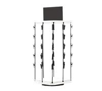 Hanging Tower Snacks - Multi-Layer Display Frame Rotary Food Clip Holder | Vertical Organizer With Writing Convenient Storage