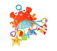 Hanging Toy with Soothing Rattle for Newborns Interactive Baby Crib Mobile for Visual Auditory Development Newborns Pushchair Wind