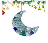 Hanging - Translucent Decorative Weight Element | Moon Wall Hanging - For Couple, Family, Friends, Birthdays, Parties, Home, Interior And