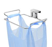Hanging Trash Bag Holder Stainless Steel, Door Back Garbage Bag Rubbish Bag Hanger for Kitchen Cupboard Cabinets Practical Sturdy Under Counter Over Door Waste Bins Basket (1)
