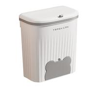 Hanging Trash Can - Compost Caddy for Kitchen, Home Toilet Storage | Hanging Trash Can, Small Kitchen Trash Can, Desktop Trash Can with Lid, Bathroom Trash Can for Vanity Tabletop, Bedroom