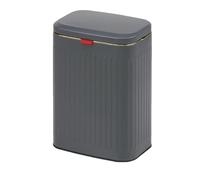 Hanging Trash Can with Lid, Wall Mounted Foldable Kitchen Compost Bin, Space-Saving Waste Bin for Countertop or Under Sink - Ideal for Kitchen, Bathroom, Office, 8L