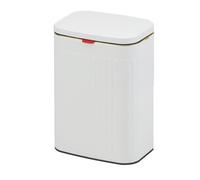 Hanging Trash Can with Lid, Wall Mounted Foldable Kitchen Compost Bin, Space-Saving Waste Bin for Countertop or Under Sink - Ideal for Kitchen, Bathroom, Office, 8L