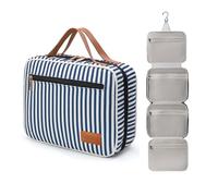 Hanging Travel Toiletry Bag,Cosmetic Travel Toiletry Organizer with Hook | Four-in-one multi-compartment design, large capacity, waterproof PVC material, smooth double zippers, built-in hooks.