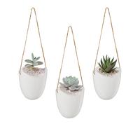 Hanging vases Wall Planters Set Decorative Plant Holders Lightweight Indoor Use